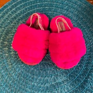 Baby Girl Ugg Fluff Slides